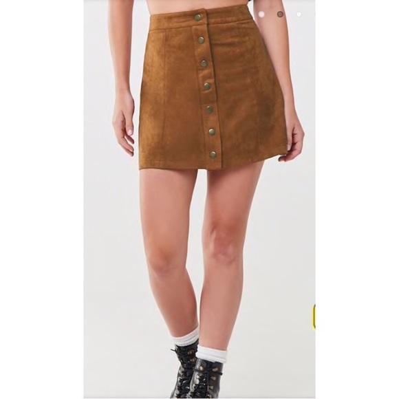 Forever 21 | Brown Suede Skirt - Picture 3 of 6